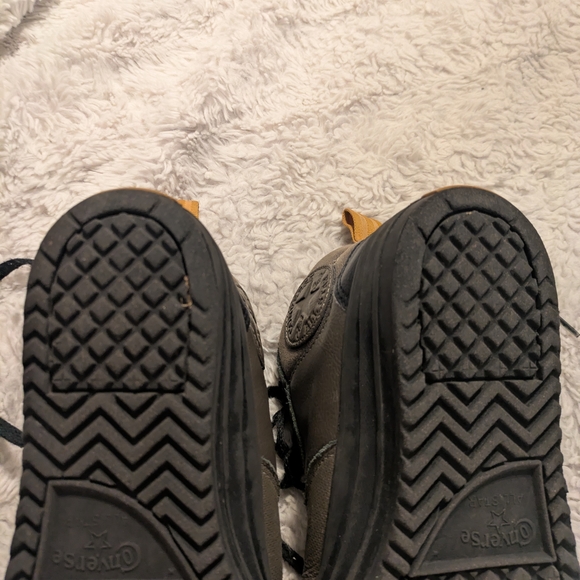 Converse Gray Leather Sneakers - Picture 5 of 10